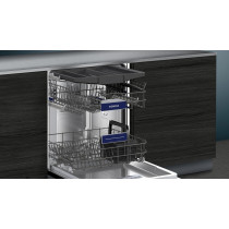 Siemens iQ300 Home Connect 60 Cm Fully Integrated Dishwasher, Silver, SN63HX65MM, 1 Year Warranty
