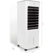 Midea Air Cooler For Home With 3 Speed Levels, 4.8L Water Tank Capacity For Outdoor And Indoor Use, Whisper Quiet Performance And Powerful Air Flow, AC100-18B, 1 Year Warranty