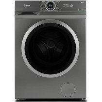 Midea 8Kg Front Load Washing Machine With BLDC Inverter Motor, 1400 RPM, 15 Programs, Fully Automatic Washer With Lunar Dial, Integrated Digital Control LED Display, MF100W80BTGCC, 1 Year Warranty