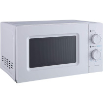 Midea 20 Liters Solo Microwave Oven With 5 Power Levels, 700W, Child Safety Lock, Defrost Function, 35 Minutes Timer, Fast Reheat, Push Button Door Opening, Good For Home And Office, White, MO20MWH, 1 Year Warranty