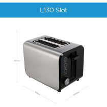 Midea Toaster 2 Slots, 950W With Adjustable Browning Control, Removable Crumb Tray, Automatic Pop Up, Defrost, Warm, Cancel, Auto Power Cut Off Function, 7 Level Settings, MTRW2L20W, 1 Year Warranty