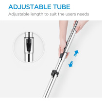 Midea Drum Vacuum Cleaner 2000 Watts, 21 Liters Ultra Large Tank Dust Capacity With Adjustable Tube, Removable And Washable Filter, Rug Floor Nozzle, Blower Function, Best For Home And Office, MDVC21, 1 Year Warranty