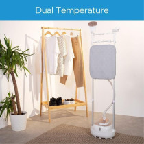 Midea 1800W, 2L Digital Garment Steamer With Detachable Board, Free Angle Adjustable Poles Rotary Wheels Plus Multiple Attachments For Wrinkle Free And Sanitized Garment, MY-GZ20D2W, 1 Year Warranty