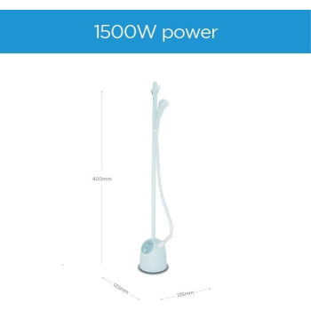 Midea Garment Steamer With 1500W Power, 1.4L Large Water Tank, 3 Power Levels 30G/Min Continuous Steam, 9 Hole Front Point, Powerful Freestanding Fabric Steamer, Good For Home And Business, YGJ15Q1W, 1 Year Warranty