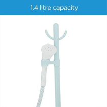 Midea Garment Steamer With 1500W Power, 1.4L Large Water Tank, 3 Power Levels 30G/Min Continuous Steam, 9 Hole Front Point, Powerful Freestanding Fabric Steamer, Good For Home And Business, YGJ15Q1W, 1 Year Warranty