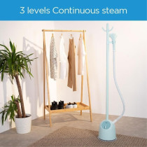 Midea Garment Steamer With 1500W Power, 1.4L Large Water Tank, 3 Power Levels 30G/Min Continuous Steam, 9 Hole Front Point, Powerful Freestanding Fabric Steamer, Good For Home And Business, YGJ15Q1W, 1 Year Warranty