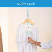 Midea Garment Steamer With 1500W Power, 1.4L Large Water Tank, 3 Power Levels 30G/Min Continuous Steam, 9 Hole Front Point, Powerful Freestanding Fabric Steamer, Good For Home And Business, YGJ15Q1W, 1 Year Warranty