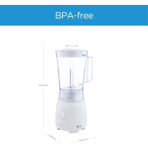 Midea Blender 400 Watts, 1.5 Liter Smoothie Maker, Mixer With Grinder Multi Mill, 2 Speeds With Pulse And Detachable Blade For Easy Cleaning, Best For Blending, Grinding, Mixing And Chopping, Bl2516A, 1 Year Warranty