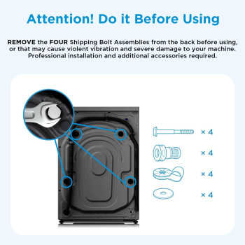 Midea 12KG Front Load Smart Washing Machine With Lunar Dial, 1400 RPM, 14 Programs, Fully Automatic Washer, Digital LED Display, BLDC Inverter, Steam Care, Wi-Fi Connectivity, Titanium, MF200W120WBTGCC, 1 Year Warranty