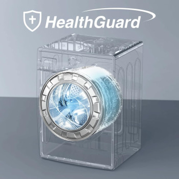 Midea 12KG Front Load Smart Washing Machine With Lunar Dial, 1400 RPM, 14 Programs, Fully Automatic Washer, Digital LED Display, BLDC Inverter, Steam Care, Wi-Fi Connectivity, Titanium, MF200W120WBTGCC, 1 Year Warranty