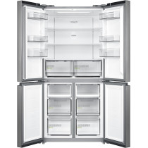 Midea 632L Gross 4 Door Premium Refrigerator, French Door With Smart Home Connect Wifi, Smart Sensor, Vario Box 3 Temp, Inverter Quattro Compressor, Multi Temperature, Silver, MDRF632FIG46D, 1 Year Warranty