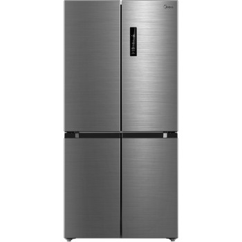 Midea 632L Gross 4 Door Premium Refrigerator, French Door With Smart Home Connect Wifi, Smart Sensor, Vario Box 3 Temp, Inverter Quattro Compressor, Multi Temperature, Silver, MDRF632FIG46D, 1 Year Warranty