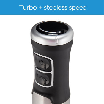 Midea 1000W Hand Blender With DC Motor, Stainless Steel Wander, Multi Functional For Whisking, Chopping, Mashing, Variable Speed For Turbo And Stepless, 1L Chopper Bowl, 600ml Beaker, MJ-BH1001W, 1 Year Warranty