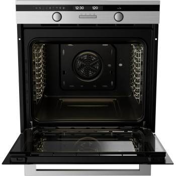 Midea Built In Electric Oven With Fan, 60 Cm, Silver And Black, 65Dae40139, 1 Year Warranty