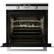 Midea Built In Electric Oven With Fan, 60 Cm, Silver And Black, 65Dae40139, 1 Year Warranty