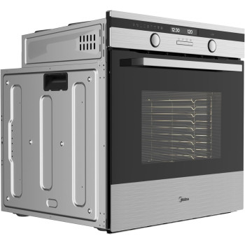 Midea Built In Electric Oven With Fan, 60 Cm, Silver And Black, 65Dae40139, 1 Year Warranty