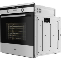 Midea Built In Electric Oven With Fan, 60 Cm, Silver And Black, 65Dae40139, 1 Year Warranty