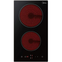 Midea Ceramic Hob, Domino 30cm Schott Glass, Black Finish, MCHD301, 1 Year Warranty