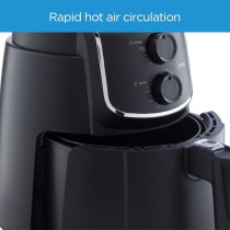 Midea 3.5L Air Fryer, 1500W With Dual Cyclone Rapid Hot Technology For Frying, Grilling, Broiling, Roasting, Baking And Toasting, Timer Up To 60 Minutes, Temperature Control 200 Degree C, MFTN35D2, Black, 1 Year Warranty
