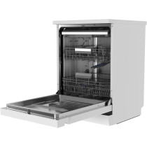 Midea Smart Freestanding Dishwasher, 14 Place Settings, 9 Programs, Wi-Fi, Delay Start And Dual Zone Wash, Silent And High Energy Efficient, Rapid Wash, Child Lock, Ion Dishfresh, White, WQP14-W7633DW, 1 Year Warranty