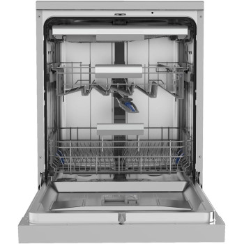 Midea Smart Freestanding Dishwasher, 14 Place Settings, 9 Programs, Wi-Fi, Delay Start And Dual Zone Wash, Silent And High Energy Efficient, Rapid Wash, Child Lock, Ion Dishfresh, White, WQP14-W7633DW, 1 Year Warranty