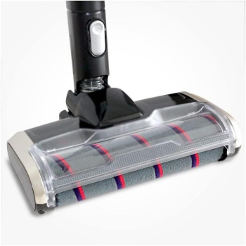 Midea Lightweight Hand Held Cordless Up-Right Stick Vacuum Cleaner, 2-In-1, 350W Powerful Suction, Led Indicator, Multi Surface-Carpets, Car Interior, Sofa, Corner Gaps, Best For Home And Office, Black/Silver, P20SA, 1 Year Warranty