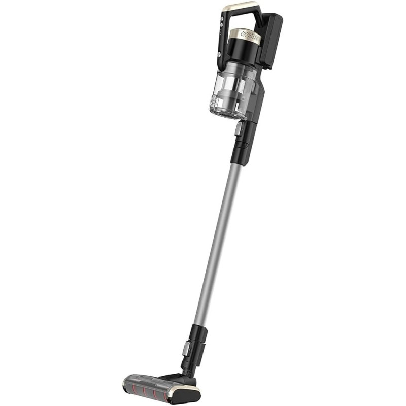 Midea Lightweight Hand Held Cordless Up-Right Stick Vacuum Cleaner, 2-In-1, 350W Powerful Suction, Led Indicator, Multi Surface-Carpets, Car Interior, Sofa, Corner Gaps, Best For Home And Office, Black/Silver, P20SA, 1 Year Warranty