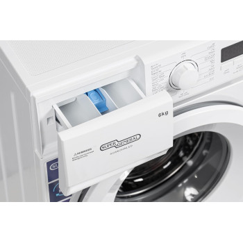 Super General 6Kg Front Load Washing Machine, White, SGW6250NLED, 1 Year Warranty