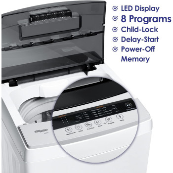 Super General 7 Kg Fully Automatic Top-Loading Washing Machine 8 Programs, 680 RPM, Efficient Top-Load Washer With Child-Lock, Led Display, White, SGW-721, 1 Year Warranty