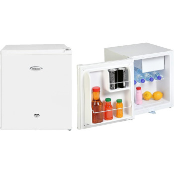 Super General 60 Liter Gross Volume Compact Mini-Refrigerator Beverage-Fridge With Child Lock, Shelf, Freezer-Box, Reversible Door, White, SGR-035-H, 1 Year Warranty