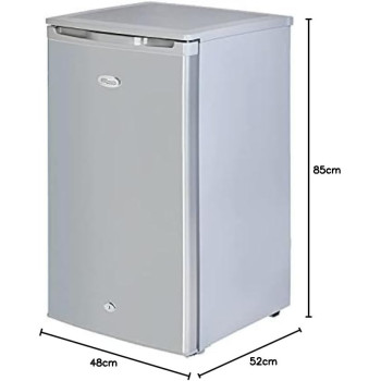 Super General 120 Liter Gross Volume Compact Mini-Refrigerator Beverage-Fridge, Child Lock, Freezer-Box, Reversible Door, Silver, SGR-062-HS, 1 Year Warranty