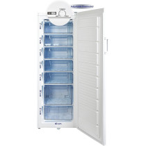 Super General Upright Freezer 350 Liter Gross Volume Compact Deep-Freezer With 7 Plastic Drawers, Lock And Key, White, SGUF-348-H, 1 Year Warranty