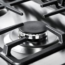 Super General Freestanding Gas-Cooker 5-Burner Full-Safety, Steel Cooker, Gas Oven With Thermostat, Rotisserie, Automatic Ignition, Silver, SGC-916-FSBGOF, 1 Year Warranty