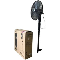 Sharp 16 Inches/40 Cm Blade 50 Watts Pedestal Free Standing Fan, Dark Grey, PJS169, 1 Year Warranty