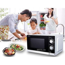 Sharp 20 Liter, 800 Watts Black Finished Door Microwave Oven With Defrost Function, Silver, R-20CT(S), 1 Year Warranty