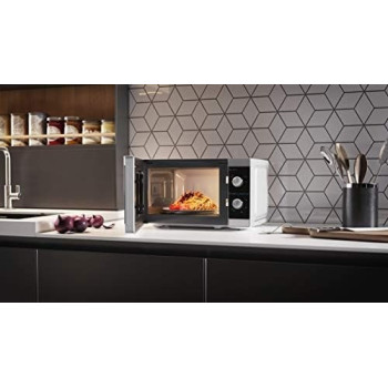 Sharp 20 Liter, 800 Watts Black Finished Door Microwave Oven With Defrost Function, Silver, R-20CT(S), 1 Year Warranty