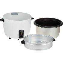 Sharp 900W 2.8L, 15 Cups, 2-In-1 Non-Stick Rice Cooker And Food Steamer With Keep Warm Function, White, KS-H288S-W3, 1 Year Warranty
