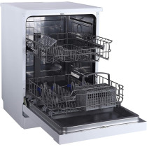 Sharp 12 Place Settings 6 Programs Free Standing Dishwasher, Steel, Silver, QW-MB612-SS3, 1 Year Warranty