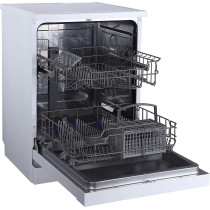 Sharp 6 Programs 12 Place Settings, Free Standing Dishwasher, White, QW-MB612-WH3, 1 Year Warranty