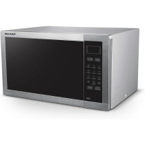 Sharp 34 Liters, 1100 Watts Stainless Steel Digital Combination Microwave Oven With Grill, Silver, R-77AT-ST, 1 Year Warranty