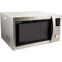Sharp 43 Liters Solo Microwave Oven, Steel, Silver, R-45BT-ST, 1 Year Warranty