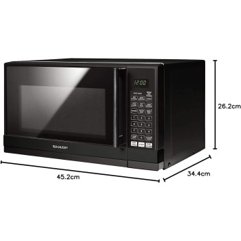 Sharp 20 Liters Microwave Oven With 8 Auto-Cooking Menu, Black, R-20GHM-BK3, 1 Year Warranty
