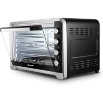 Sharp Large 100L, 2800W Adjustable Temperature 0-230 Degree C And 120 Minutes Timer Four-Level Baking Position Electric Oven With Rotisserie And Convection, Black/Silver, EO-G120K-3, 1 Year Warranty