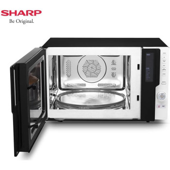 Sharp 28 Liters, 2500W Convection Microwave Oven Completely Digitised With Combination/Grill/Reheat Cooking, Black, R-28CN(K), 1 Year Warranty