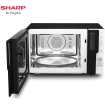 Sharp 28 Liters, 2500W Convection Microwave Oven Completely Digitised With Combination/Grill/Reheat Cooking, Black, R-28CN(K), 1 Year Warranty