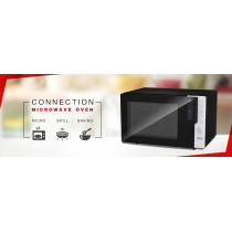 Sharp 28 Liters, 2500W Convection Microwave Oven Completely Digitised With Combination/Grill/Reheat Cooking, Black, R-28CN(K), 1 Year Warranty