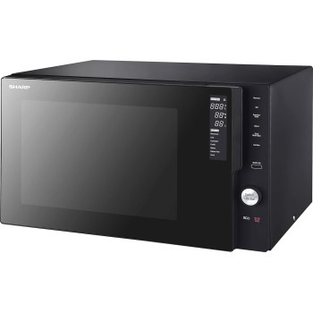 Sharp 28 Liters, 2500W Convection Microwave Oven Completely Digitised With Combination/Grill/Reheat Cooking, Black, R-28CN(K), 1 Year Warranty