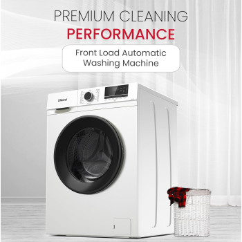 Nobel 6 Kg Front Fully Load Automatic Washer, Knob And Button Control, Led Display, 15 No Of Programs, Universal Motor, Stainless Steel Drum Type, Over Flow Safety, White, NWM760RH, 1 Year Warranty
