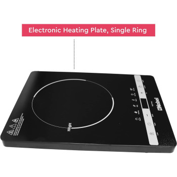 Nobel Infrared Cooker Single 2000W Multi Function Touch Control, Led Digital Red Display Multi-Function Stir-Fry, Hot Pot, Warm, BBQ, Heating, Steam, Black, â€ŽNIC10, 1 Year Warranty