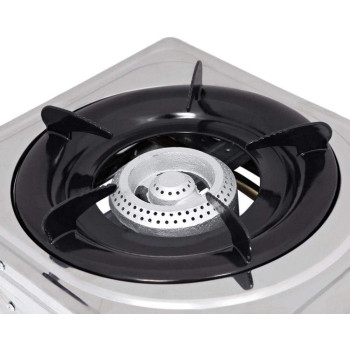 Nobel Gas Stove Stainless Steel Honeycomb Auto Ignition Single Burner, NGT1001, 1 Year Warranty